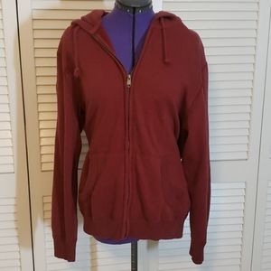 Red Camel Hoodie, Zippered Size Large